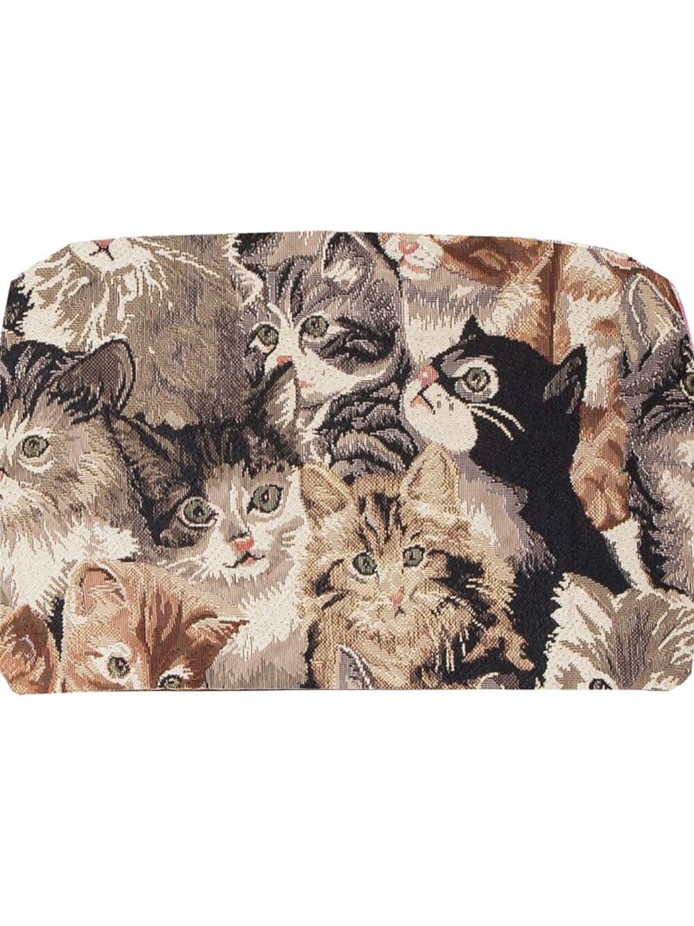 Tapestry Women Fashion Travel Hip Cross Body Bag Brown Cats Design -CAT